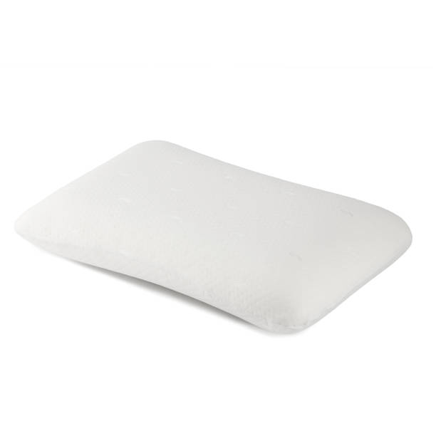 anatomical pillow made of foam material with memory effect, isolate on a white background