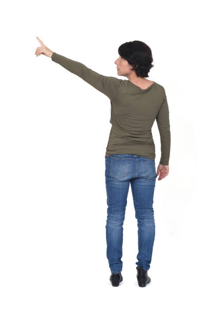 istock woman sitting on white background 1336353650