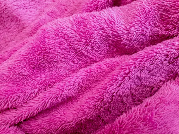 Photo of fluffy warm fabric beautiful background