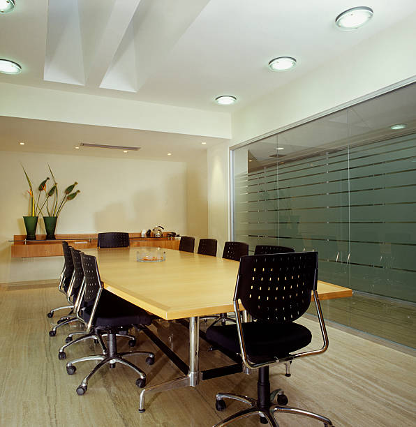 istock Close-up of empty modern conference room 133635950