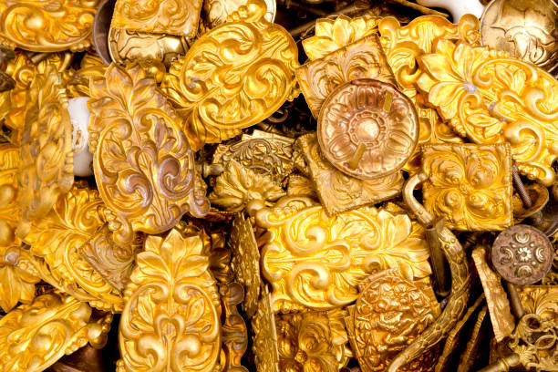 istock embossed brass golden metal decorative pieces 1336359832