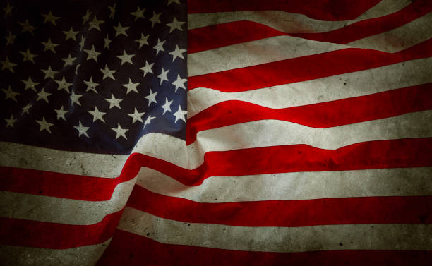 istock Grunge American flag 1336360122