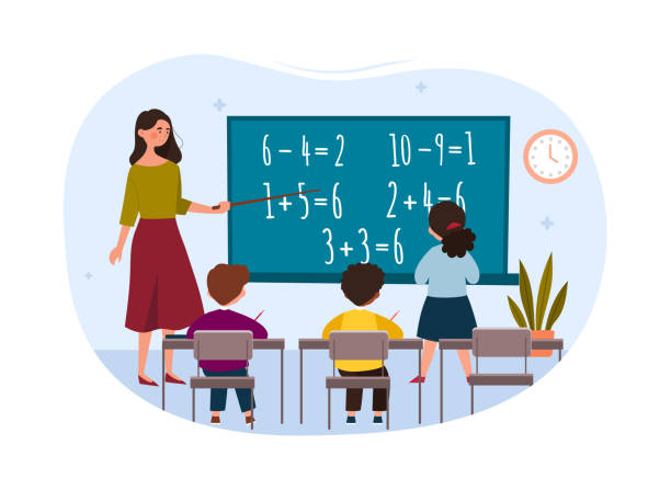 Maths Class Concept Stock Illustration - Download Image Now - Classroom,  Mathematics, Education - iStock