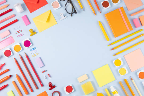 istock Back to School Knolling with School Supplies 1336364163
