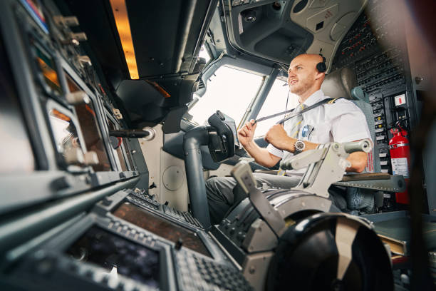 istock Contented young aviator preparing for the take-off 1336374911