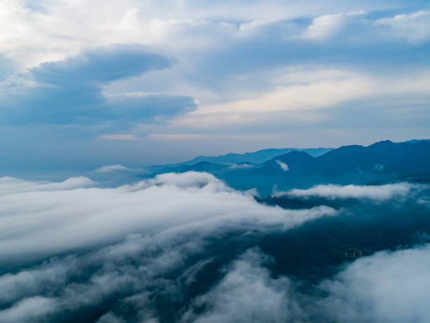 istock Advection fog on the mountain 1336403109