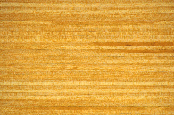 istock Teak, a flat surface of natural light wood on a cut, close-up. 1336407856