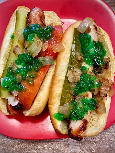 istock Chicago Style Hotdogs 1336410332