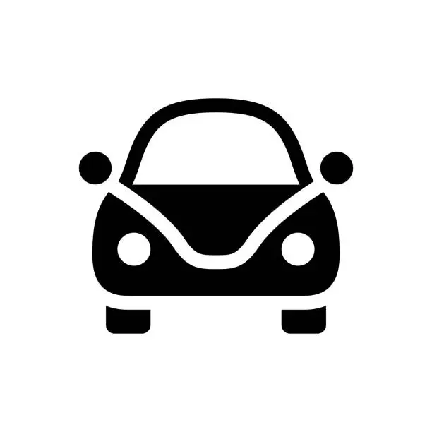 Vector illustration of Beetle car icon