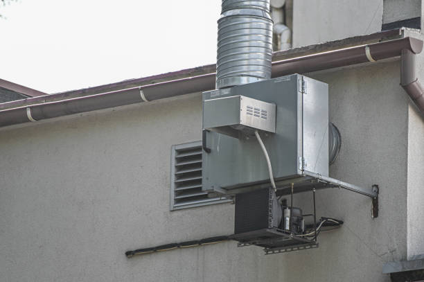 istock Ventilation system installed on the wall of an industrial building. 1336421665