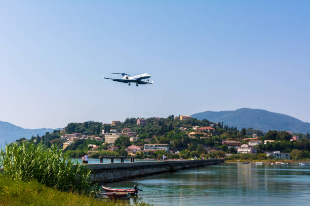 istock Tourists landing in Corfu island, Greece 1336423052