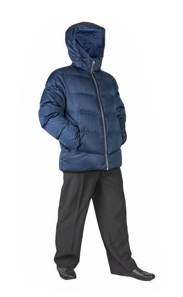 istock men's jacket , pants  and leather shoes isolated on white background. 1336429354