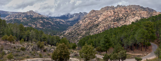 istock Panoramic view of La Pedriza Regional Park 1336434579