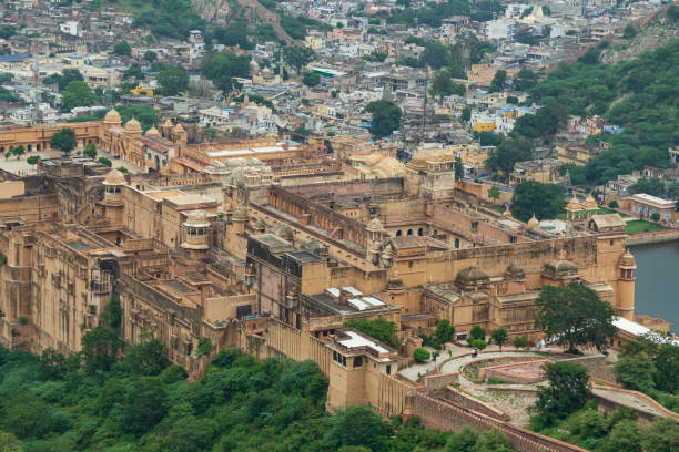 istock Amer fort top view from jaigrah fort. 1336435588