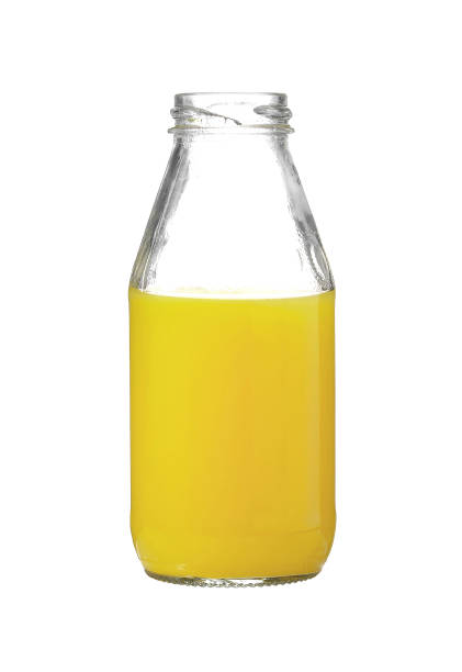 istock pineapple juice in glass bottle isolated on white background 1336441374