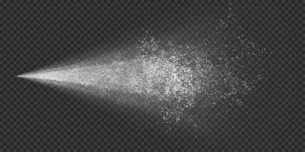 фон водяного тумана. векторный водоструйный атомайзер - spraying water stock illustrations