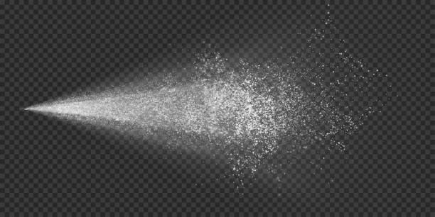 Water spray mist background. Vector water jet atomizer