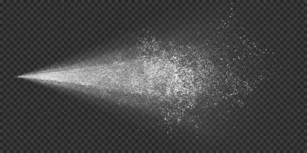 Vector illustration of Water spray mist background. Vector water jet atomizer