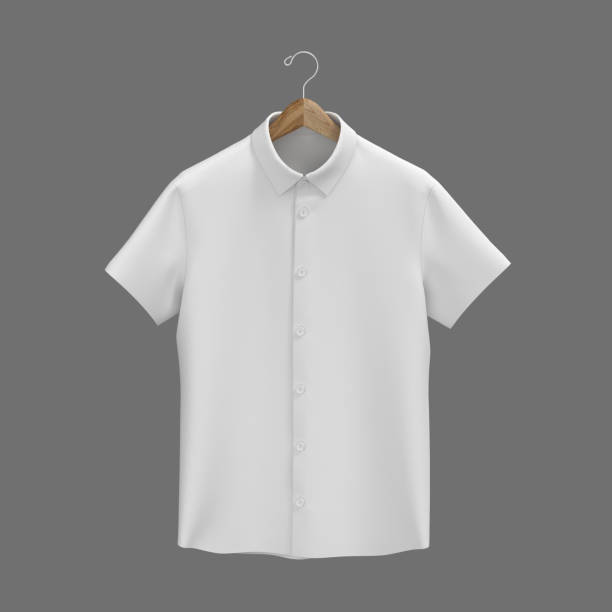 istock Short-sleeve collared shirt outfit for the office 1336446726