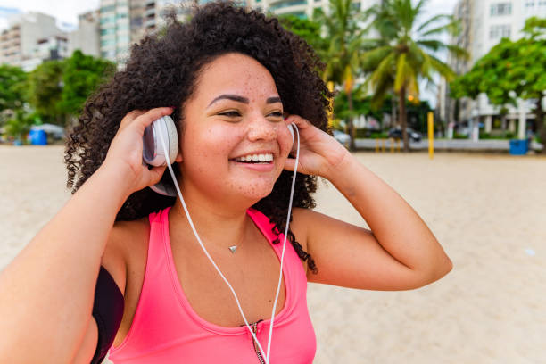 istock Morning jog with music and smile 1336446744