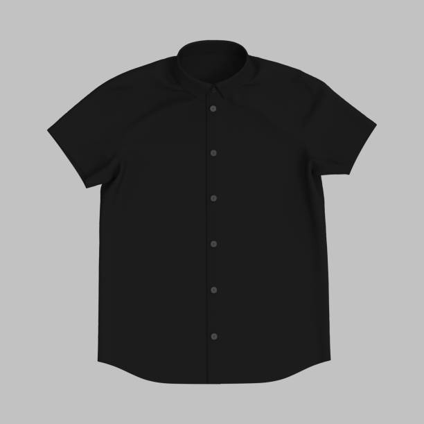 istock Short-sleeve collared shirt outfit for the office 1336446790