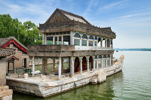 Traditional Chinese Architecture: Summer Palace and Beijing Skyline
