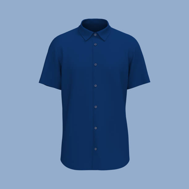 istock Short-sleeve collared shirt outfit for the office 1336446949