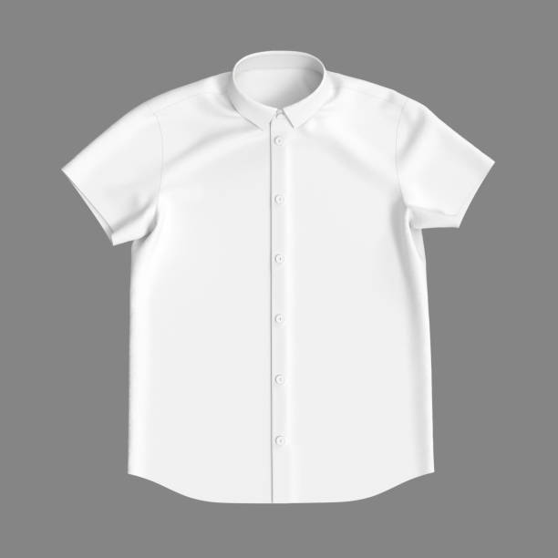 рубашка с коротким рукавом с воротником для офиса - short sleeved стоковые фото и изображения