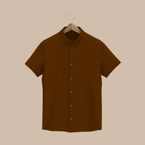 istock Short-sleeve collared shirt outfit for the office 1336448104