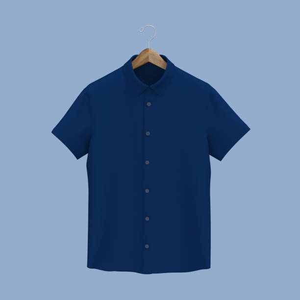 istock Short-sleeve collared shirt outfit for the office 1336448113