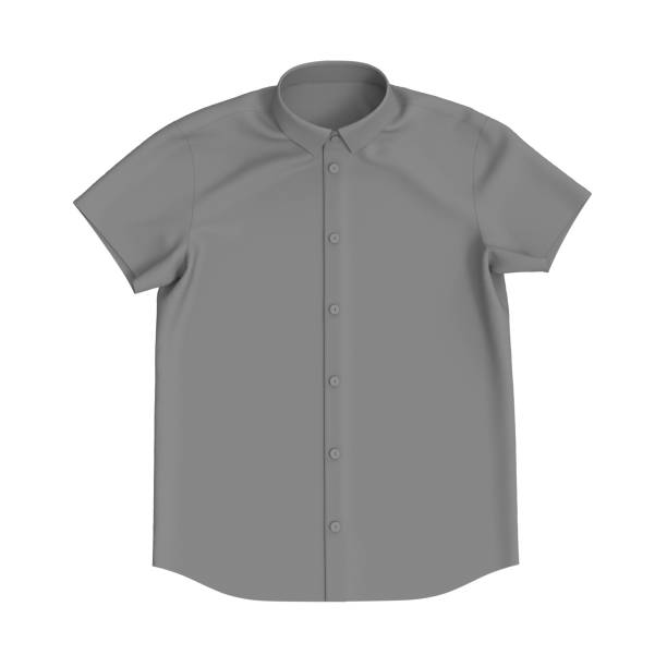 istock Short-sleeve collared shirt outfit for the office 1336449054
