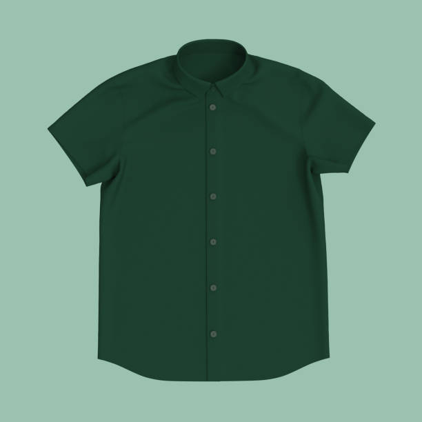 istock Short-sleeve collared shirt outfit for the office 1336449061