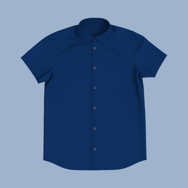 istock Short-sleeve collared shirt outfit for the office 1336449117