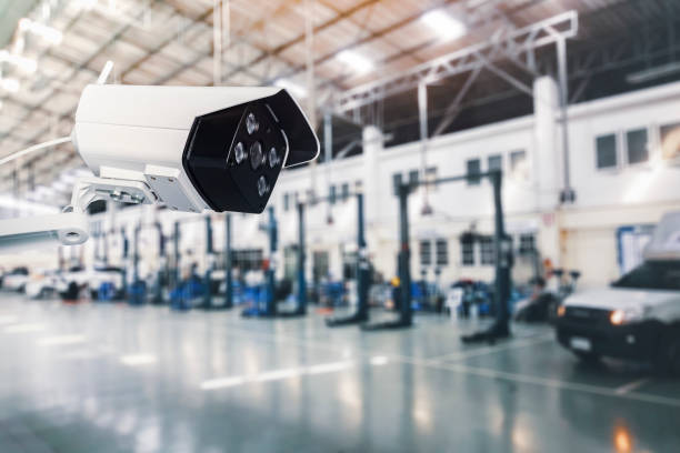 istock CCTV IP Camera wireless  in the industrial factory 1336453406