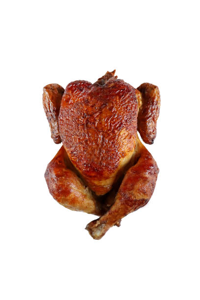 istock Grilled chicken with a delicious fried crust on a black plate. 1336455107