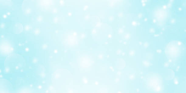 istock winter time blue snow background. Christmas card 1336459135
