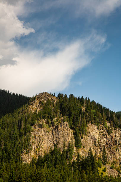 istock Mountain top on a cloudy day 1336461382