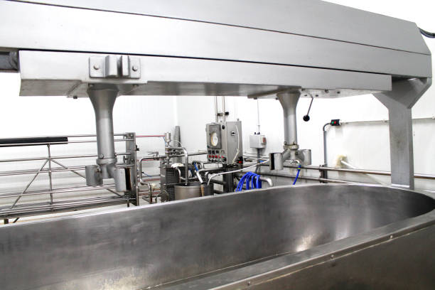 istock cheese factory machinery in Spain 1336463205
