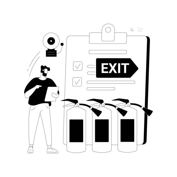 160+ Fire Extinguisher Inspection Stock Illustrations, Royalty-Free