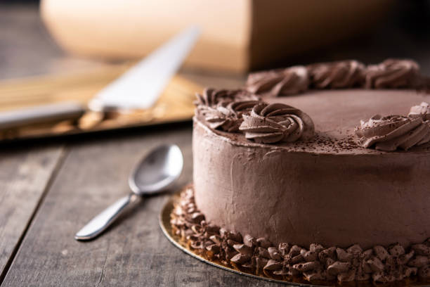 istock Piece of chocolate truffle cake 1336468991