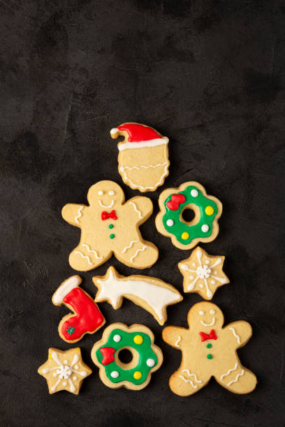 istock Various Christmas homemade gingerbread cookies. 1336473143