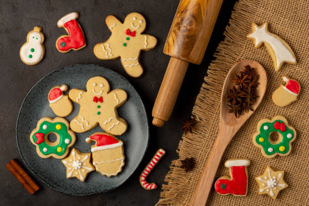 istock Various Christmas homemade gingerbread cookies. 1336473214