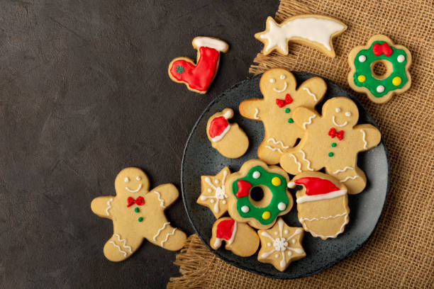 istock Various Christmas homemade gingerbread cookies. 1336473251