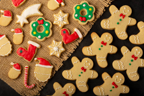 istock Various Christmas homemade gingerbread cookies. 1336473278