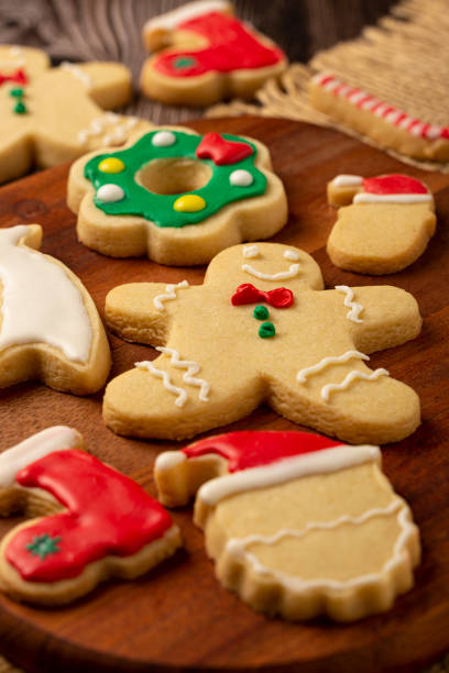 istock Various Christmas homemade gingerbread cookies. 1336473837