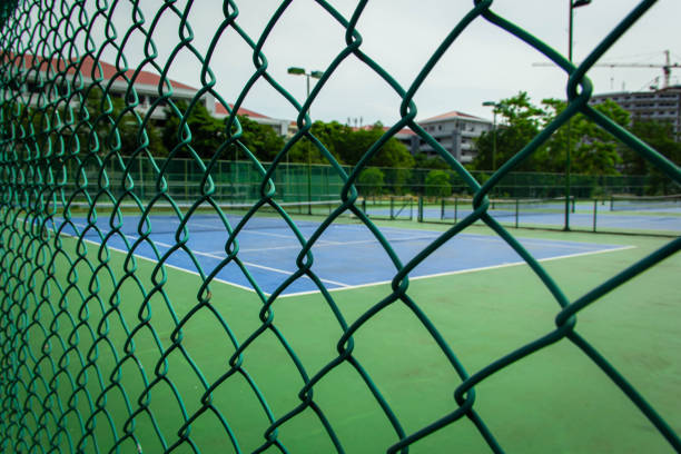 istock Empty Tennis court 1336483656