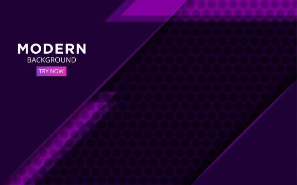 istock abstract purple premium vector background banner design with a purple line in circle texture. 1336488126