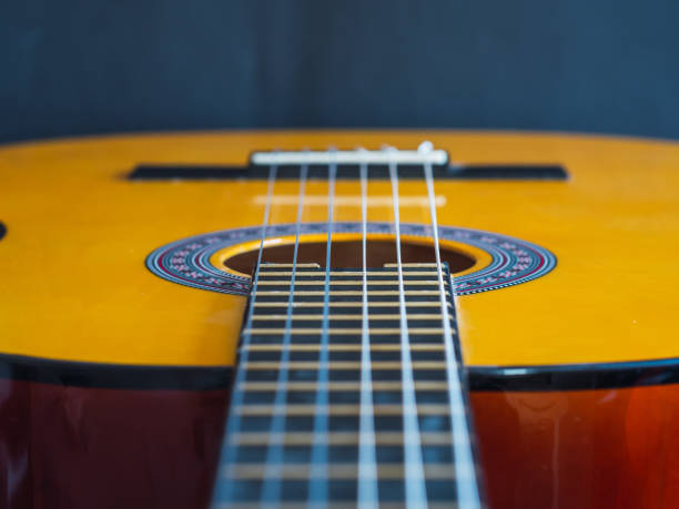 istock Flamenco guitar neck. Music concept 1336488395