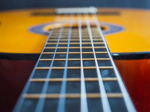 istock Flamenco guitar neck. Music concept 1336488414