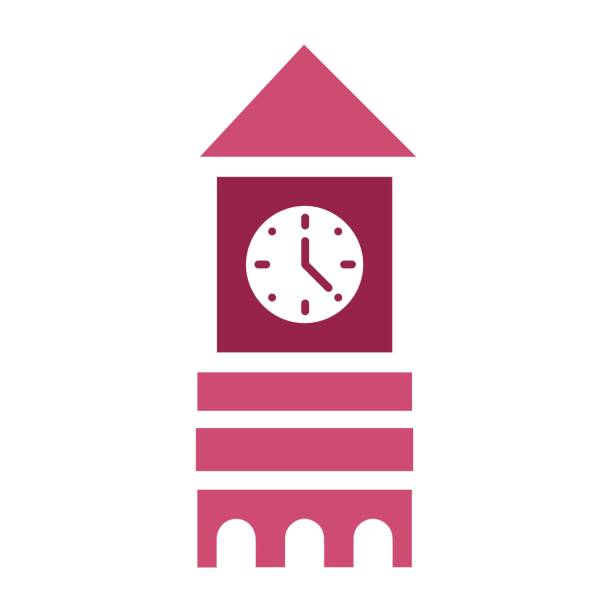 architektur, uhrturm, historisches gebäude, wahrzeichen, zeithaus-ikone - big ben london england tower clock tower stock-grafiken, -clipart, -cartoons und -symbole